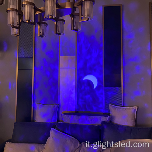 Decorazione della stanza per bambini Star Moon proiettabile Luce notturna Remoto Controllo 7,5 W Luce di proiezione a LED